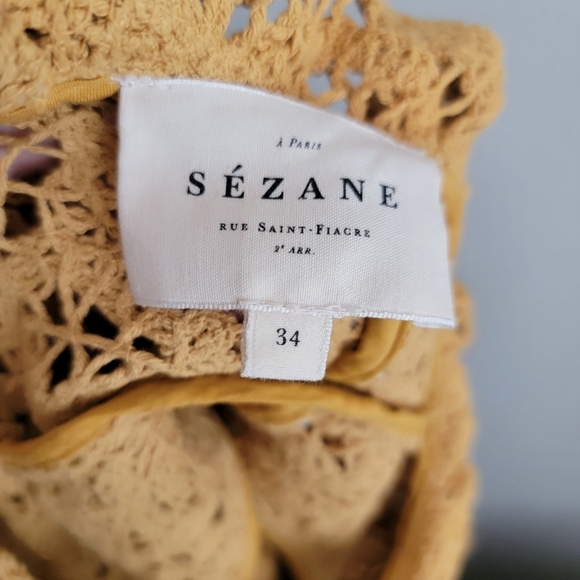 Sezane Pauletta Blouse in Ochre size 34 - Picture 7 of 9